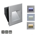 3W IP65 Square LED Recessed Wall Step Light with Ce RoHS